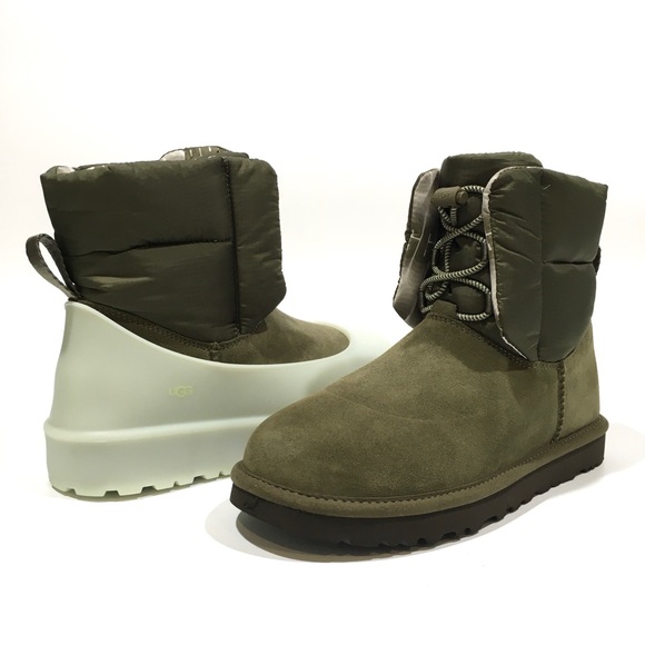 UGG CLASSIC MAXI TOGGLE BOOTS -REMOVABLE GALOSH -BURNT OLIVE GREEN -US 7 -NEW - Picture 1 of 12